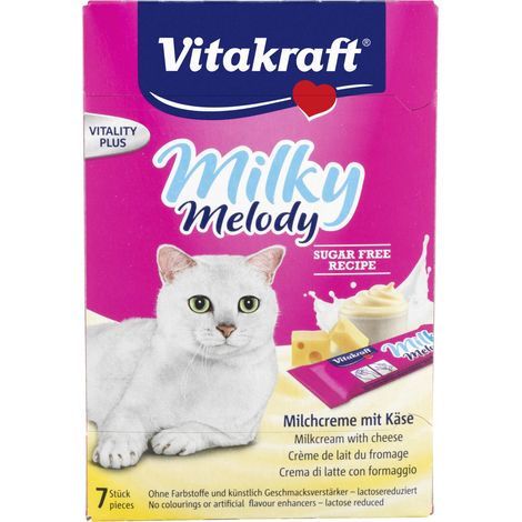 Vitakraft Milky Melody Katzensnack Milchcreme mit Käse 70g (1/2)