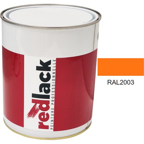 Bidon 3L Peinture – RAL 2003 – Orangé pastel – Brillant – multisupport – Redlack