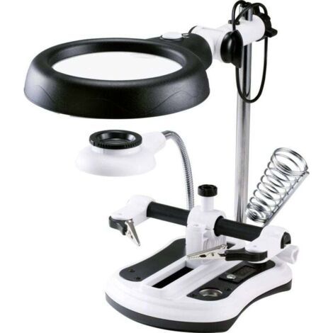 Lampe loupe LED  Grossissement: 2.5 x, 5 x, 6 x, 10 x