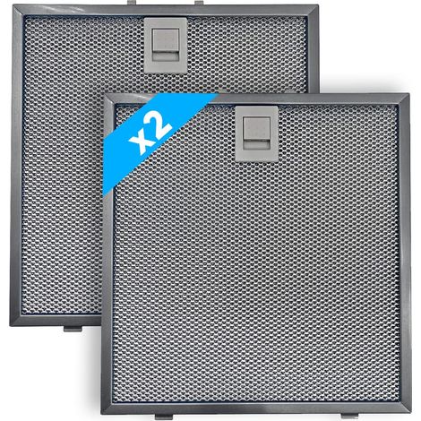 eRicambi, Coppia x2 Filtro Metallico per Cappa Compatibile con Falmec, Dimensioni 235x245x8 (mm), High Performance Filter, Pratica Maniglia di Sgancio a Innesti Rinforzati