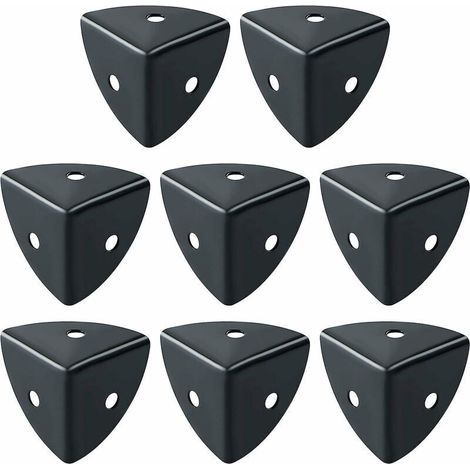 Tischeckenschutz, 8 Stück, schwarze Möbeleckenschützer aus Aluminium, geeignet zum Schutz von Möbeln, zur Dekoration, als Kollisions- und Bruchschutz, EBJ025B-8P