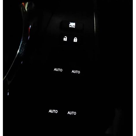 Interrupteur de lève-vitre électrique amélioré pour les modèles Toyota Highlander 2009-2014, avec éclairage LED pour les quatre portes. (1/3)