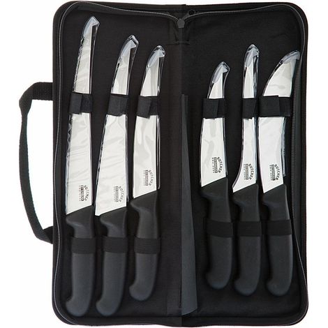 Samura Metzgermesserset, 6-teilig mit Tasche – Professionelle Metzgermesser