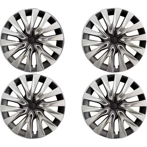Embellecedor de rueda, diseño protector, compatible con Model 3, plata y negro, Tesla Model 3-c, Highland 2024-c (1/2)
