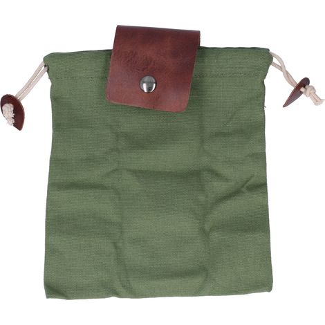 Sac de cueillette de nourriture en extérieur, sac banane portable en toile pour le camping, sac de rangement pour outils à suspendre à la taille (1/5)