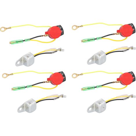 8Pcs Low Oil Alert Sensor Wide Compatibility ABS Plastic Stable Safe Durable Engine Stop Switch for GX120 GX160 5.5HP