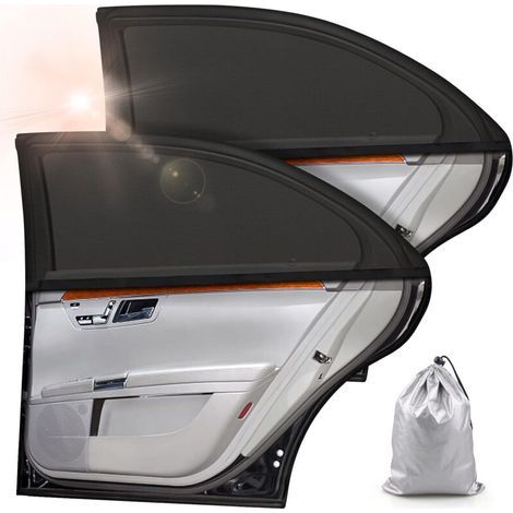 Sonnenschutz fürs Auto, 2-teiliger Sonnenschutz fürs Auto, blockiert UV-Strahlen, Sonnenschutz für die Rückbank im Auto für Kinder, kompatibel mit den meisten Autos (1/5)