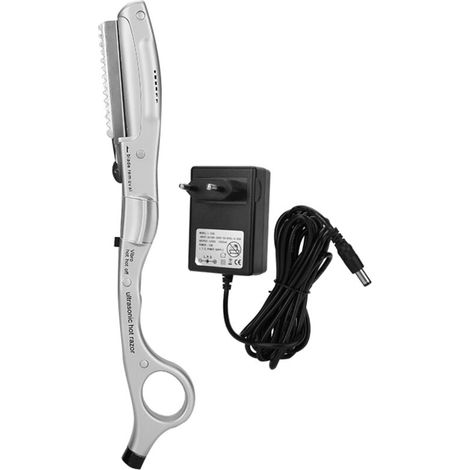Rasoir à Cheveux Ultrasonique Professionnel en Acier Inoxydable pour Salon de Coiffure 100-240V EU
