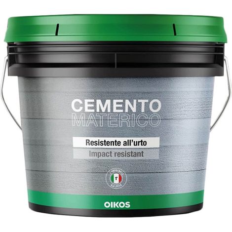 Rivestimento decorativo Oikos Cemento Materico collezione colori Kg. 5 (1/5)