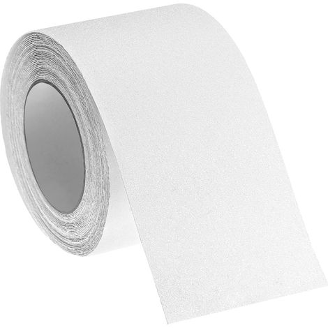 Bande Antidérapante Adhésive Translucide 10cm x 10m, Sécurité pour Bois, Marbre, Carrelage - Prévention Glissades pour Tous (1/5)