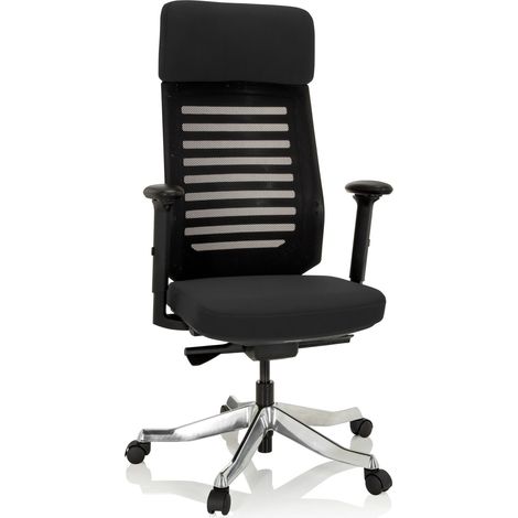 Bürostuhl / Drehstuhl ASGON Stoff schwarz hjh OFFICE (1/5)