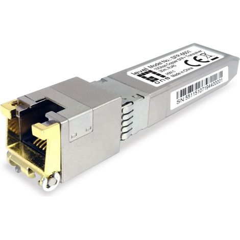 HUB Switch puertos 10-Gigabit RJ45 LEVELONE SFP-6601 Plata