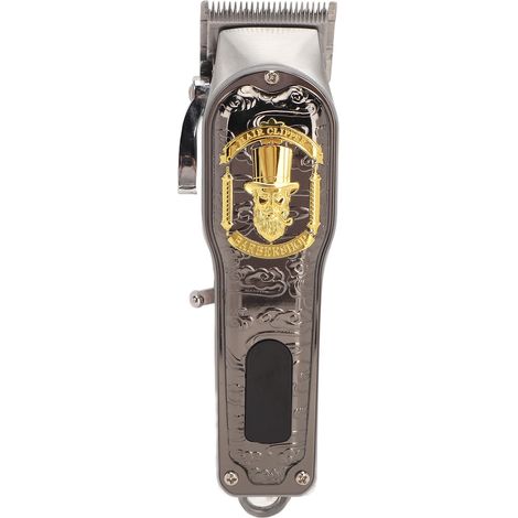 Tondeuse à cheveux électrique rétro pour barbier, kit tondeuse professionnelle avec affichage numérique, rasoir de précision, coupe-cheveux rechargeable, coiffure homme et femme, salon à domicile (1/5)