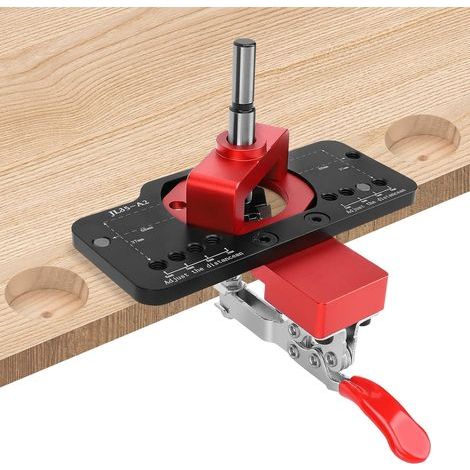 35mm Hinge Jig, Cabinet Door Hinge Jig, Concealed Hinge Jig, Hole Punch, Drill Guide Locator for DIY Woodworking and Home (1/5)
