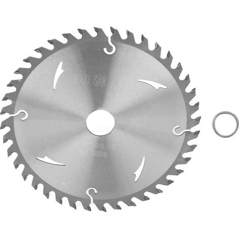Lame de scie circulaire pour le travail du bois, en carbure, à denture alternée, outil de menuisier pour scies à onglets et scies sur table, 7 x 40 dents