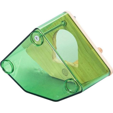 Cage d'élevage intérieure transparente pour oiseaux, nid en bois avec perchoir, installation facile, nichoir suspendu pour cage C (1/4)