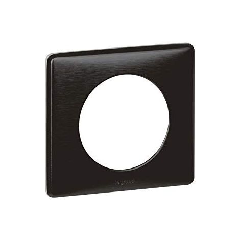 Legrand 068981 - Placa Céliane - metal - 1 posición - Carbono