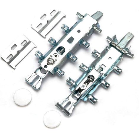Lot de 2 supports muraux universels pour placards de cuisine avec capuchons