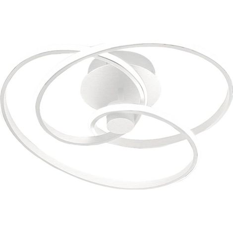 Lampada a soffitto Diva P/P Bianco - Plafoniera LED 42W 3000K 2200lm in alluminio e silicone opale, Dimmerabile taglio di fase - Gealuce (1/5)