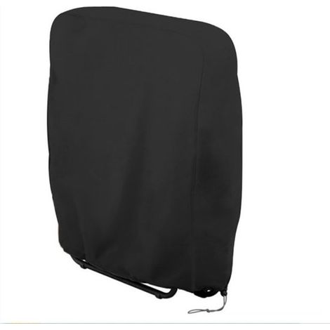 Funda para tumbona plegable，Funda Oxford resistente al viento，a los rayos UV y al agua，Apta para sillas de jardín plegables，Negra，82 x 93 cm (1/5)