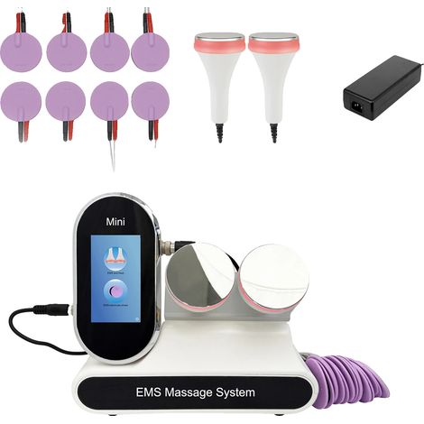 Stimolatore muscolare, sollievo dal dolore, rafforzamento muscolare, BIANCO (1/2)