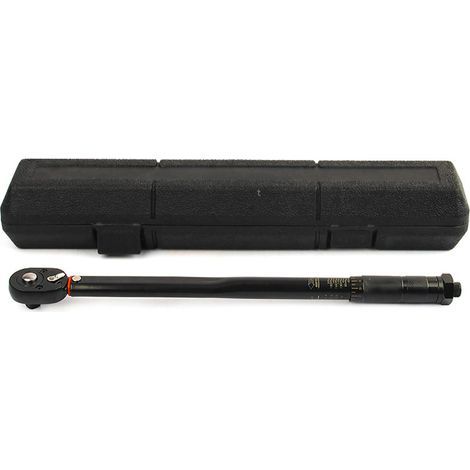 Llave dinamométrica de acero de 3/8 de pulgada, 19-110 Nm, liberación rápida, trinquete bidireccional, para taller automotriz, incluye estuche de almacenamiento. (1/5)