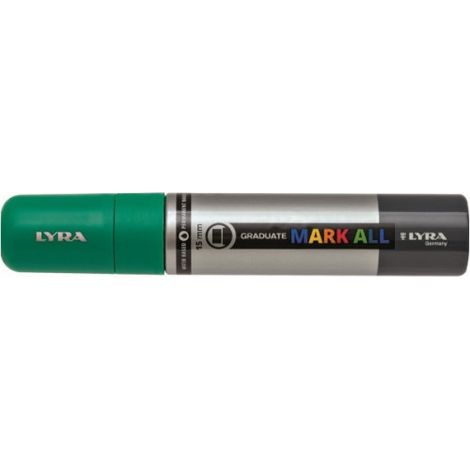 Marcador Permanente Mark All Verde Esmeralda 15 Mm Lyra Groo
