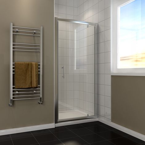 ELEGANT Pivot Hinge Shower Door 760mm Shower Door (1/5)