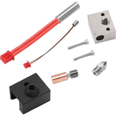Kit de tête d'impression 3D pour Ender 3 S1 24V 40W 300℃ : bloc chauffant bimétallique, tube de gorge, buse et pièces d'extrudeuse