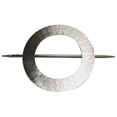 GARDINIA Fermatenda Mars con Barretta, Per Decorare e Raccogliere Tende e Tessuti, DimensionE Esterna Ø 14,5 cm, Metallo, Aspetto Acciaio Inox (1/4)