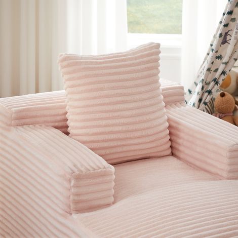 Sofa chaiselongue moderne en velours côtelé confortable sans montage (1/5)
