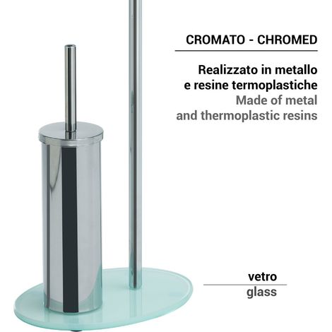 GEDY 12321300000 GOLIA Toallero y Columna De Pie Cromo - ref: 12321300000