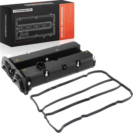 Tapa de culata, material plástico, color negro, compatible con Ford Focus/C-Max, incluye un kit de juntas y tornillos. (1/5)