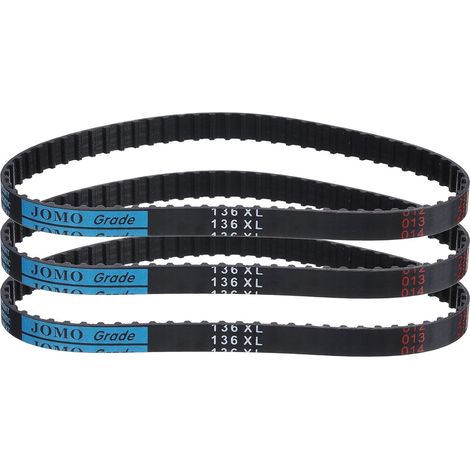 Pcs 136XL 037 Timing Belt 68 Teeth Rubber Toothed Gear Belt, Width 0.37", Pitch 0.20" Timing Belt (1/5)