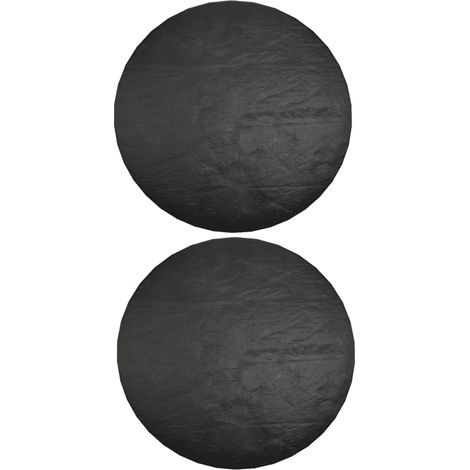 Maison Exclusive - Coperture Mobili da Giardino 2pz 6 Occhielli Ø125x75 cm Rotonde (1/5)