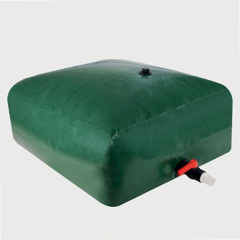 Werka Pro – Cuve citerne souple 3000 litres – PVC épais soudé 0,7 mm – 2 entrées d'eau 1'' – Installation rapide et simple