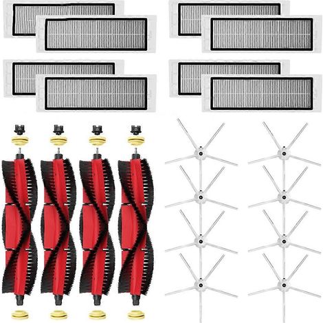 Kit de filtre HEPA pour brosse latérale principale Roborock S6 Pure, S6 E4, S4 Max, S6 MaxV, S5, S5 Max, S4 E2, E3, E5, E20, E25 et E35