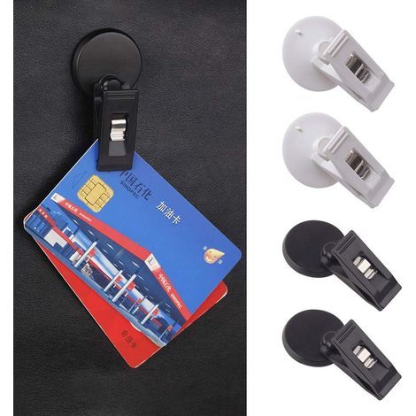 2 Paar Saugnapfclips für Autos, Saugnäpfe für Windschutzscheiben-Tickethalter, Saugnapfhaken für Sonnenblenden, Vorhänge, Kleidung – Fei Yu (1/5)