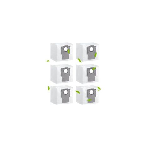 Juego de 6 bolsas antipolvo para Xiaomi Roborock S7 Maxx Ultra / Q7 Max / Q7 Max+ / S7 Pro Ultra / G10s / G10s Pro / Q5+, accesorios de repuesto, gran capacidad de 3 litros - Crezuo (1/4)