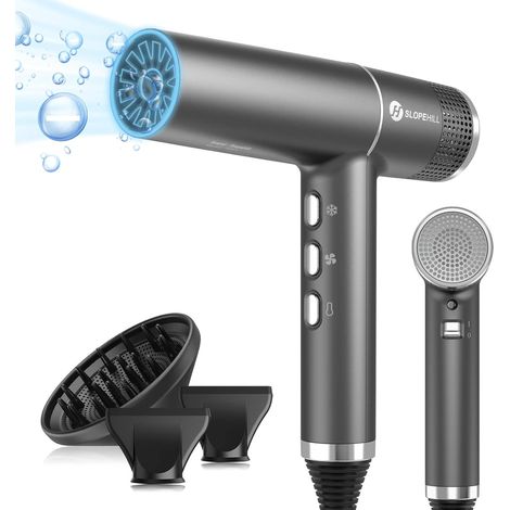 Sèche-Cheveux 110 000 tr/min Moteur Sans Balais Micro-Filtre Innovant, Affichage LED, 268g Super Léger, 2000W (1/5)