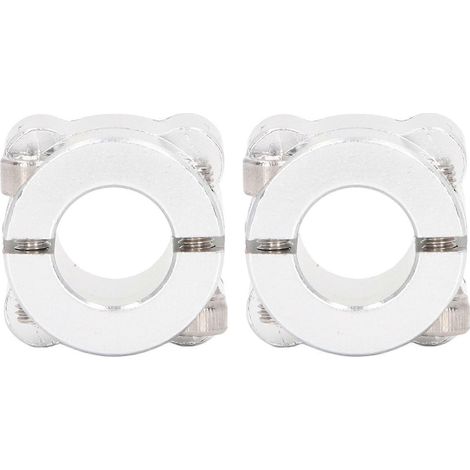 2-teiliges Klemmring-Set, doppelt geteilt, 1/2 Zoll Rundloch, Aluminiumlegierung, für Wellenklemmung