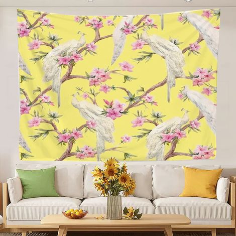 Tapisserie murale bohème tendance pour chambre à coucher, tissu de fond pour la décoration murale 100x75cm (1/5)