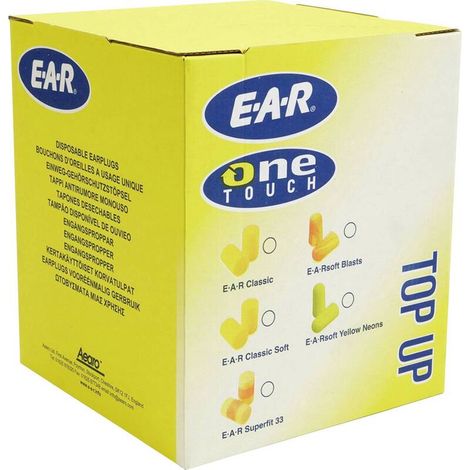 [NEUWERTIG] B-Ware 3M EAR Gehörschutzstöpsel Polymer-Schaum 31 dB 500 Paar Gelb Schutzstöpsel (1/2)
