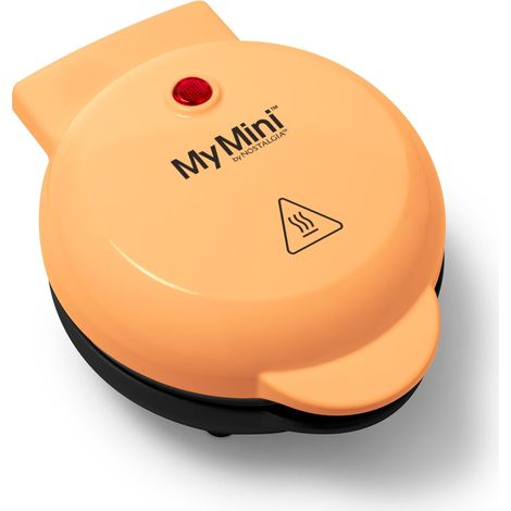 MyMini Griddle Électrique Personnel Antiadhésif Parfait pour les Régimes Keto et Low-Carb, Œufs, Omelettes, Crêpes, Plastique, 550 W, Orange (1/5)