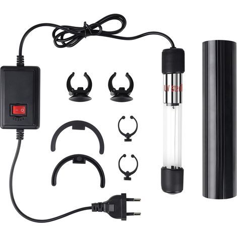 UV-Sterilisator (7 W), Aquariumlampe (220 V), Saugnapf, Lichtschutz, Algenentfernung (1/5)