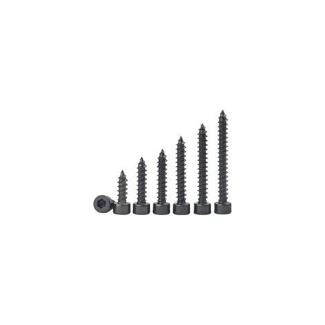 20 Stück selbstschneidende Schrauben, M3x12 mm Innensechskantschrauben, Linsenkopfschrauben, Vollgewinde, Maschinenschrauben (1/5)
