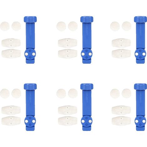 Herramienta separadora de pastillas de freno, acero duradero, función de reinicio rápido, juego de 6 piezas (1/2)