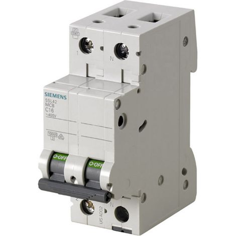 Siemens 5SL45106 5SL4510-6 Leitungsschutzschalter B/10 kA 2polig 10 A 230 V