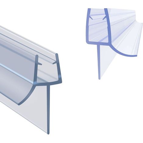 Joint de Douche pour Paroi en Verre 80CM Barrière de Douche Joint Porte Douche pour Vitre 4-6mm, Joint d'Étanchéité Cabine Douche Barrière Pliable, PVC Extra-épais (1/4)
