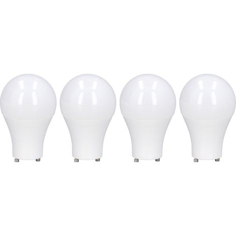[GU24 Ampoule LED] 4 Ampoules A19 Hautement Lumineuses Économes en Énergie 900LM, ABS+PC, 30000H Durée de Vie, 120V pour Chambre Bureau